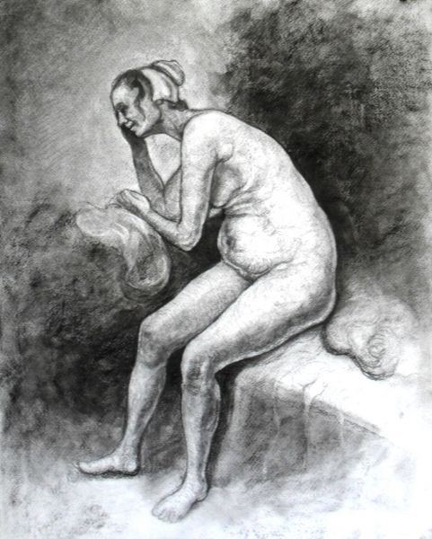 Гола жена