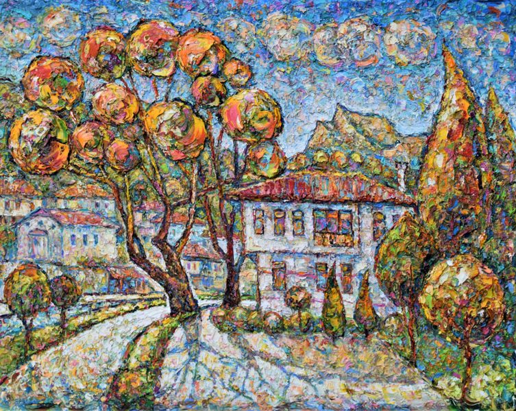 Картина "Мелник" - маслена живопис