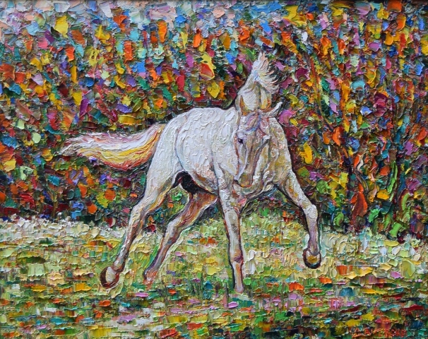 картини с коне - жребец