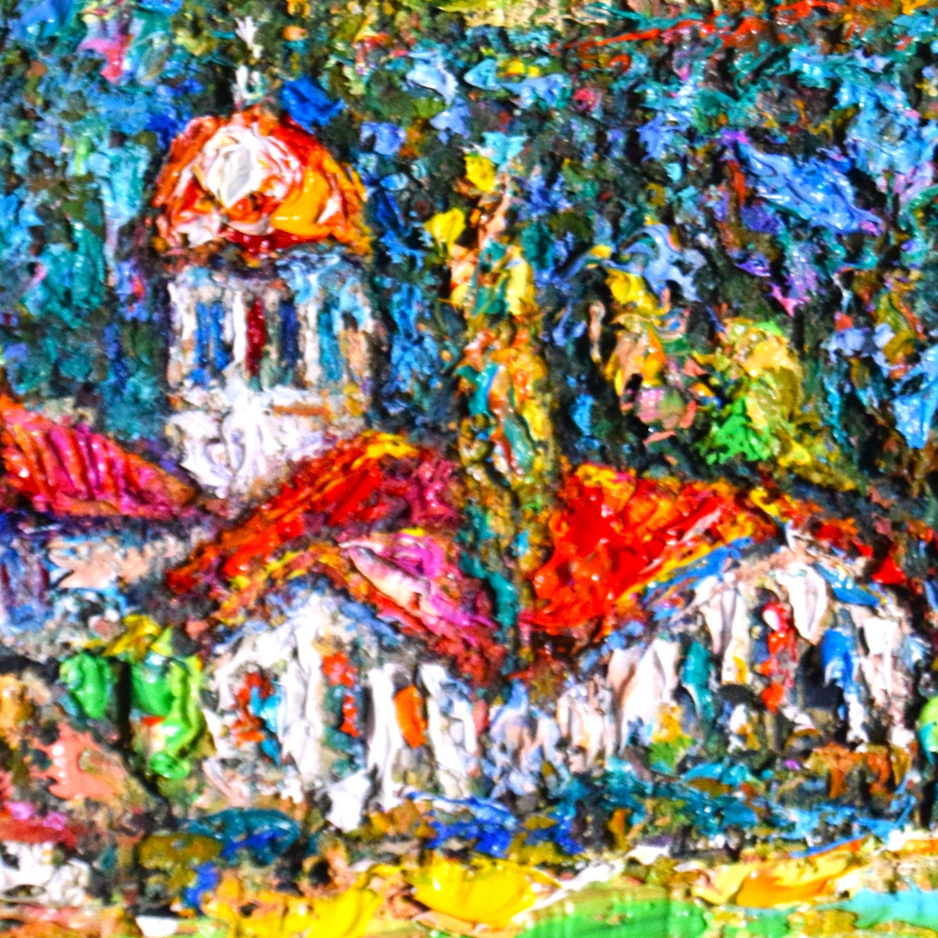 Картина църква Троян – български пейзаж „Храмът“, 40/30 см - Image 3